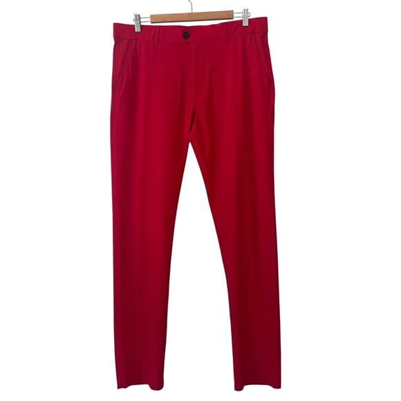 Greyson Men’s Mountauk Trouser Golf Pant Mens 34x32 Red Performance Tech Trouser - Picture 1 of 9